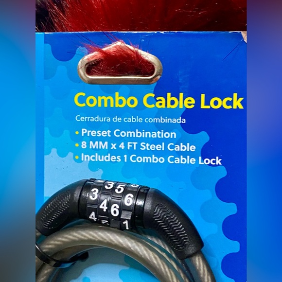 ⭐️ Concord 8MM Combo Cable Bicycle Lock⭐️#CONCORD - Picture 2 of 4